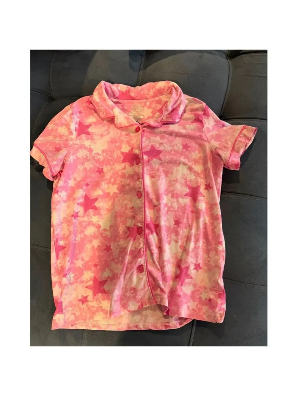 Girls Wonder Nation Pink Star Print Pajama Set L (10-12)